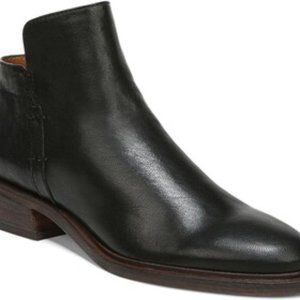 Franco Sarto Women's Napoli Ankle Boot, Black Leather, Size 8